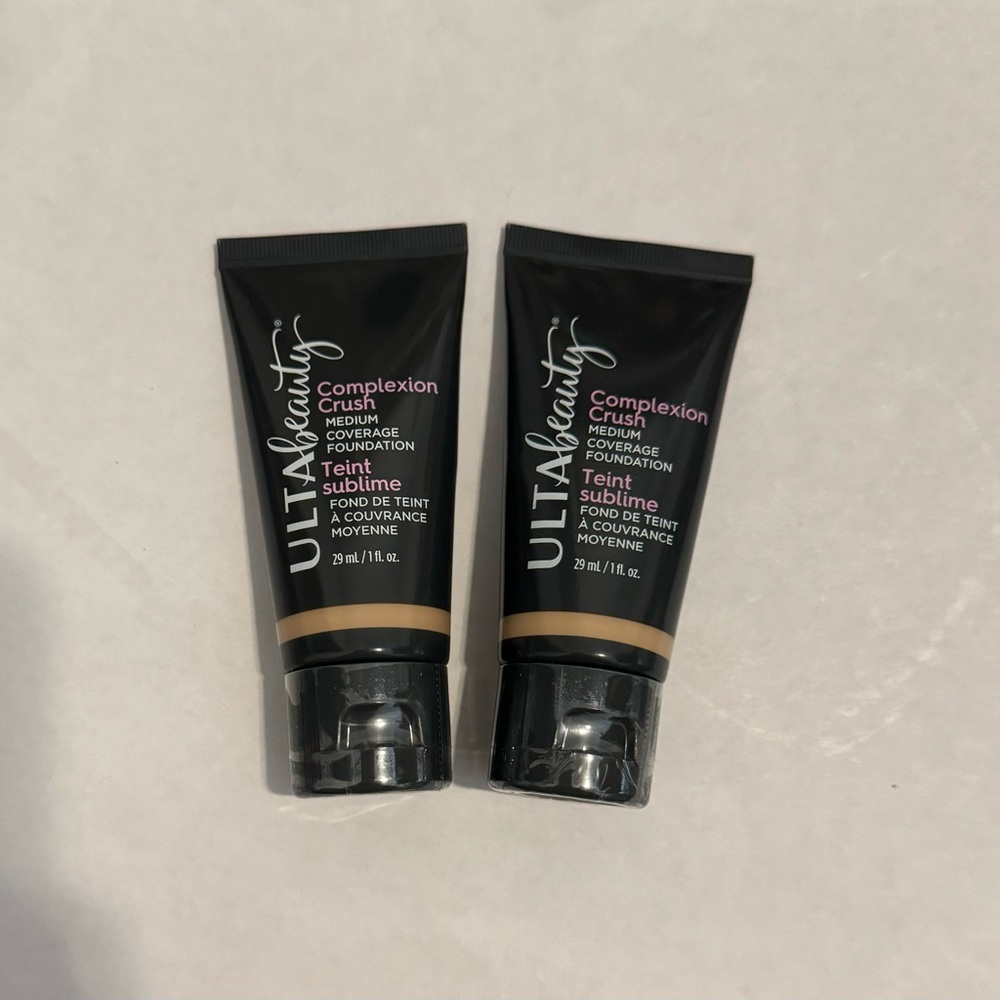 Ulta Beauty Complexion Crush Medium Coverage Foundation 1 oz SEALED x 2 FULL SZ